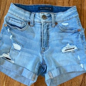 aeropostale high waisted midi shorts